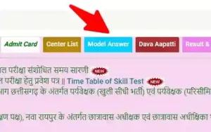 CG Mahila Supervisor Model Answer 2023