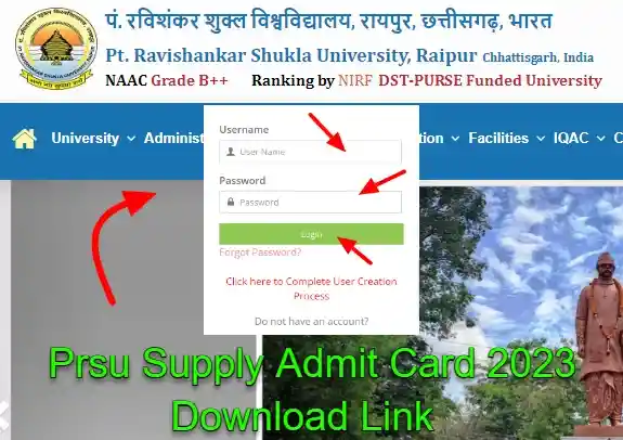 Prsu Supply Admit Card 2023 Download Link