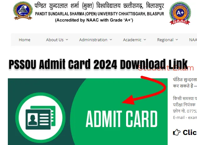 PSSOU Admit Card 2024